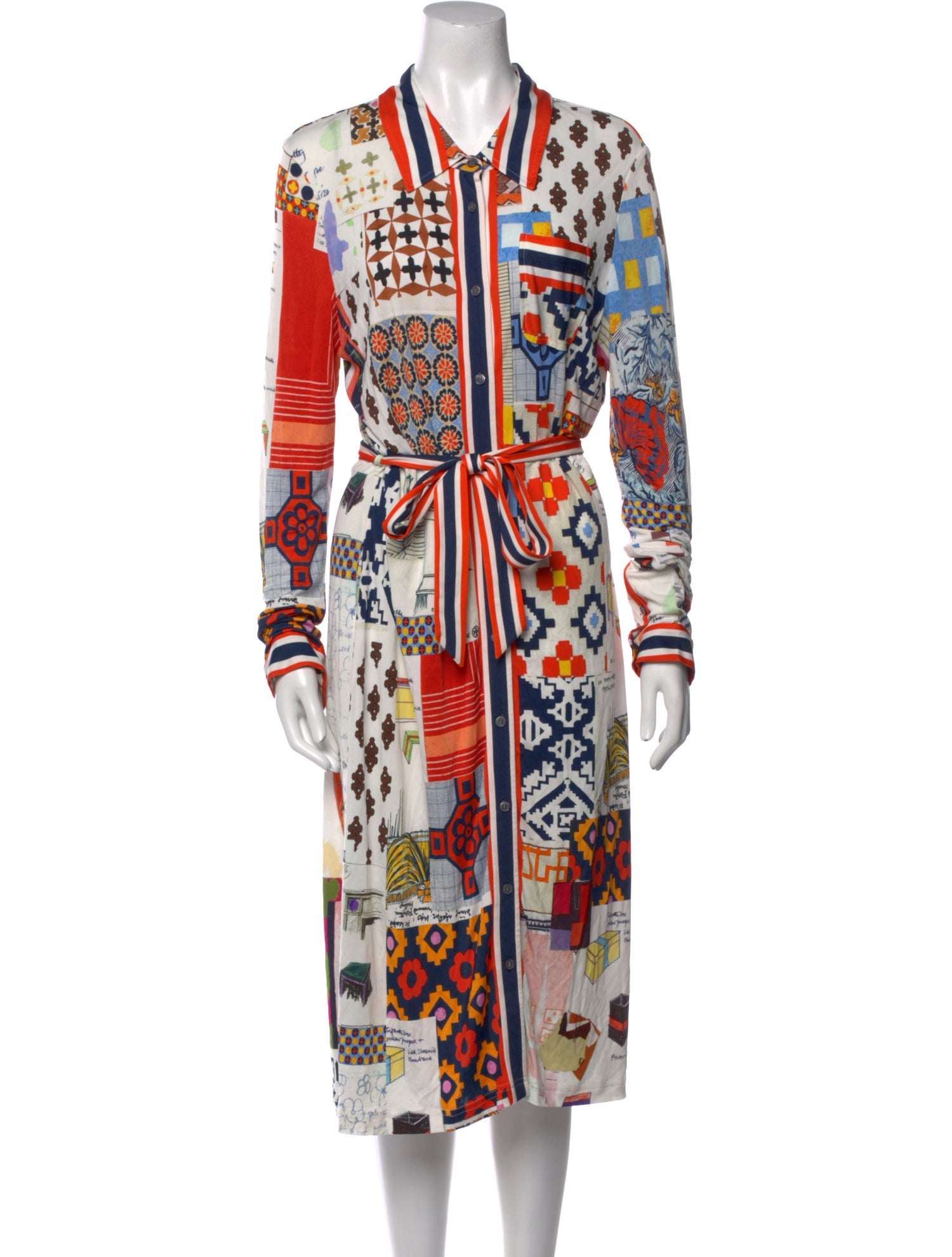 Tory Burch Printed Midi Length Dress