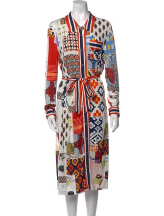 Tory Burch Printed Midi Length Dress