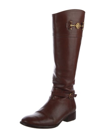 Tory Burch Leather Riding Boots