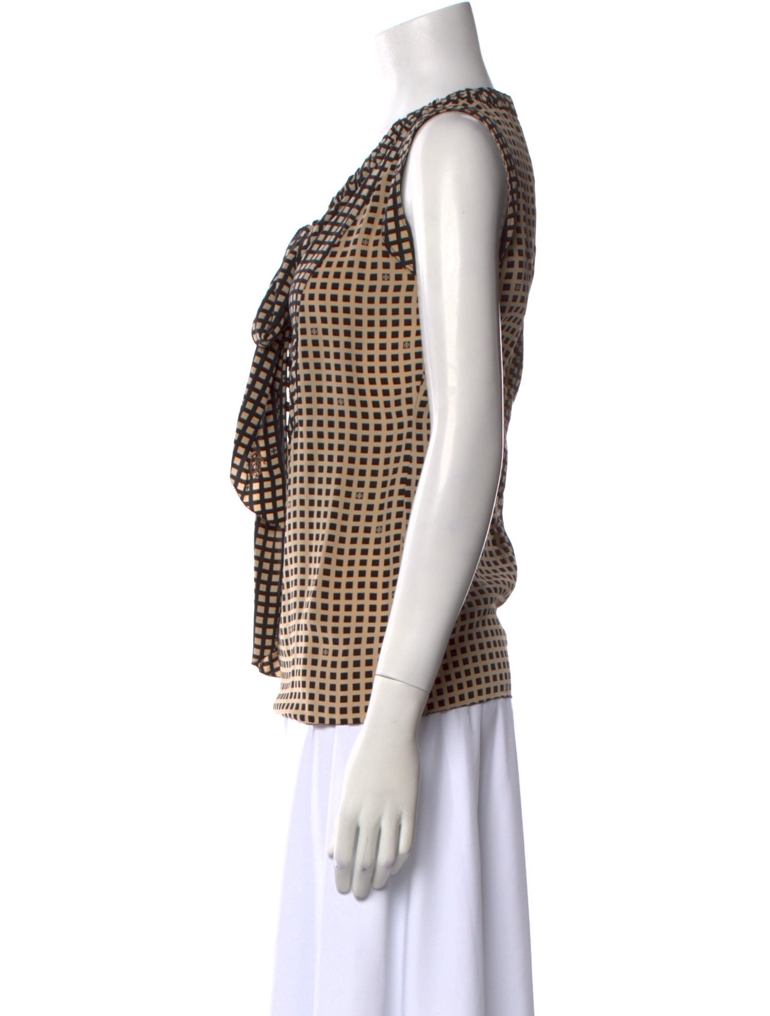 Tory Burch Printed V-Neck Top