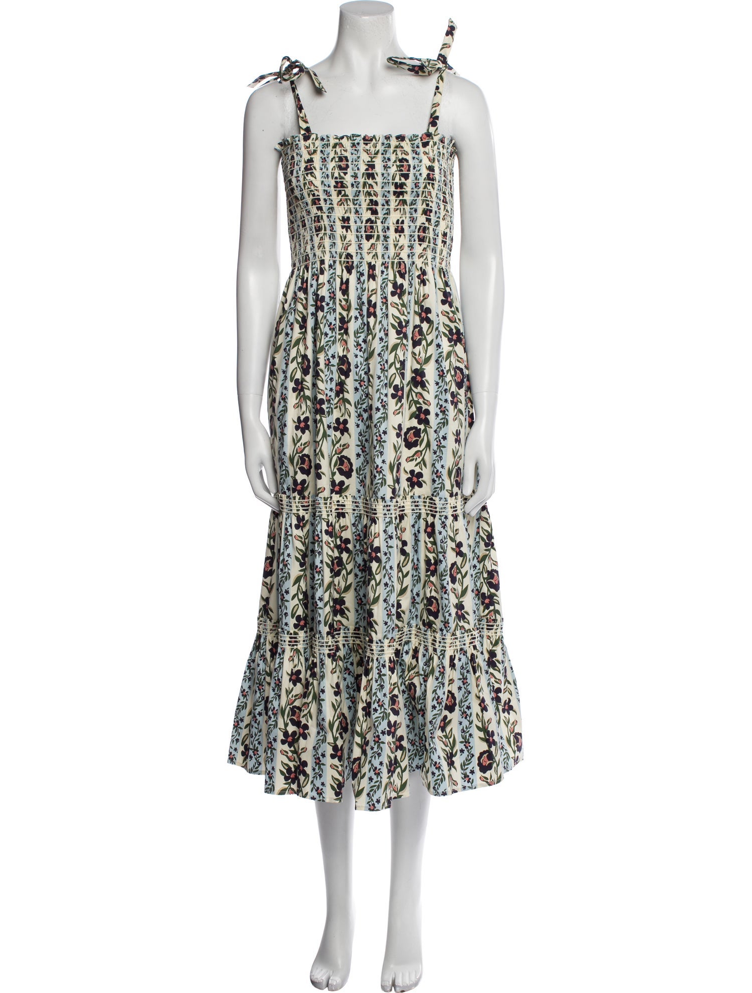 Tory Burch Floral Print Long Dress w/ Tags