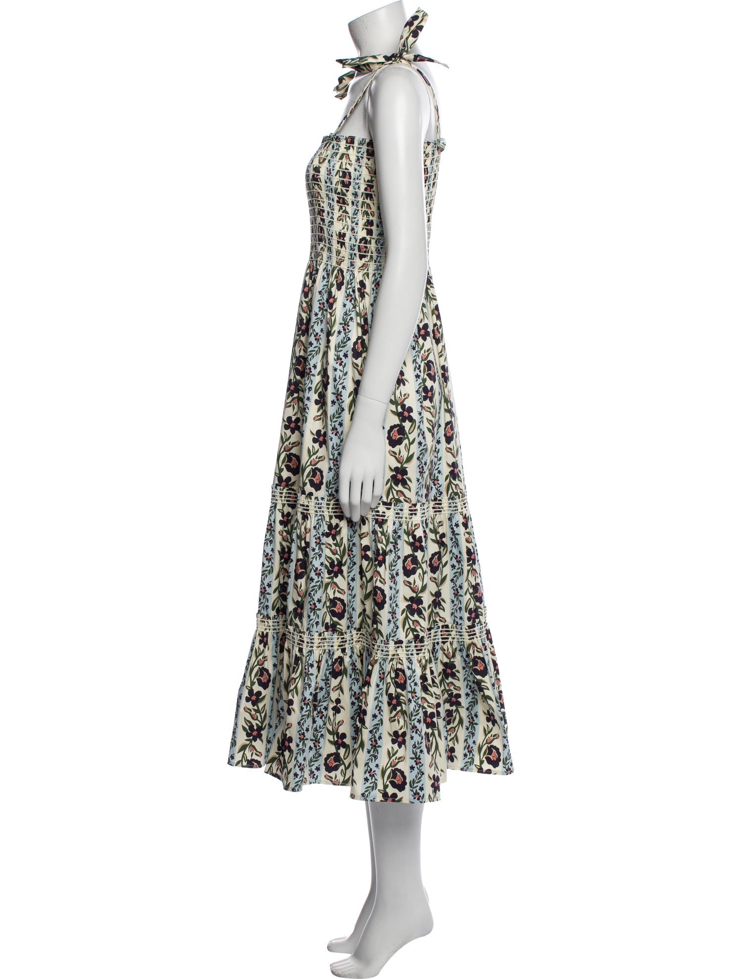 Tory Burch Floral Print Long Dress w/ Tags