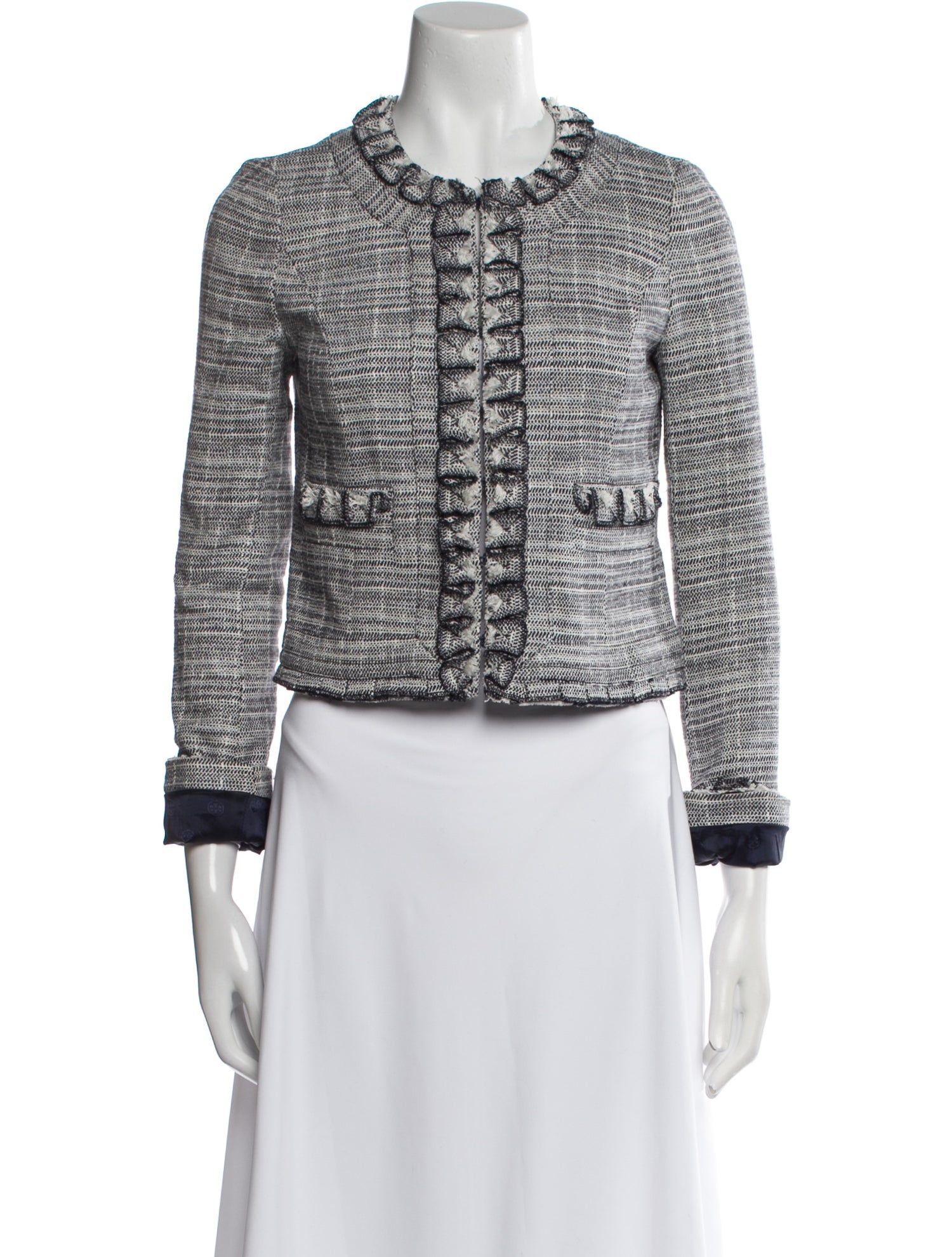 Tory Burch Tweed Pattern Evening Jacket