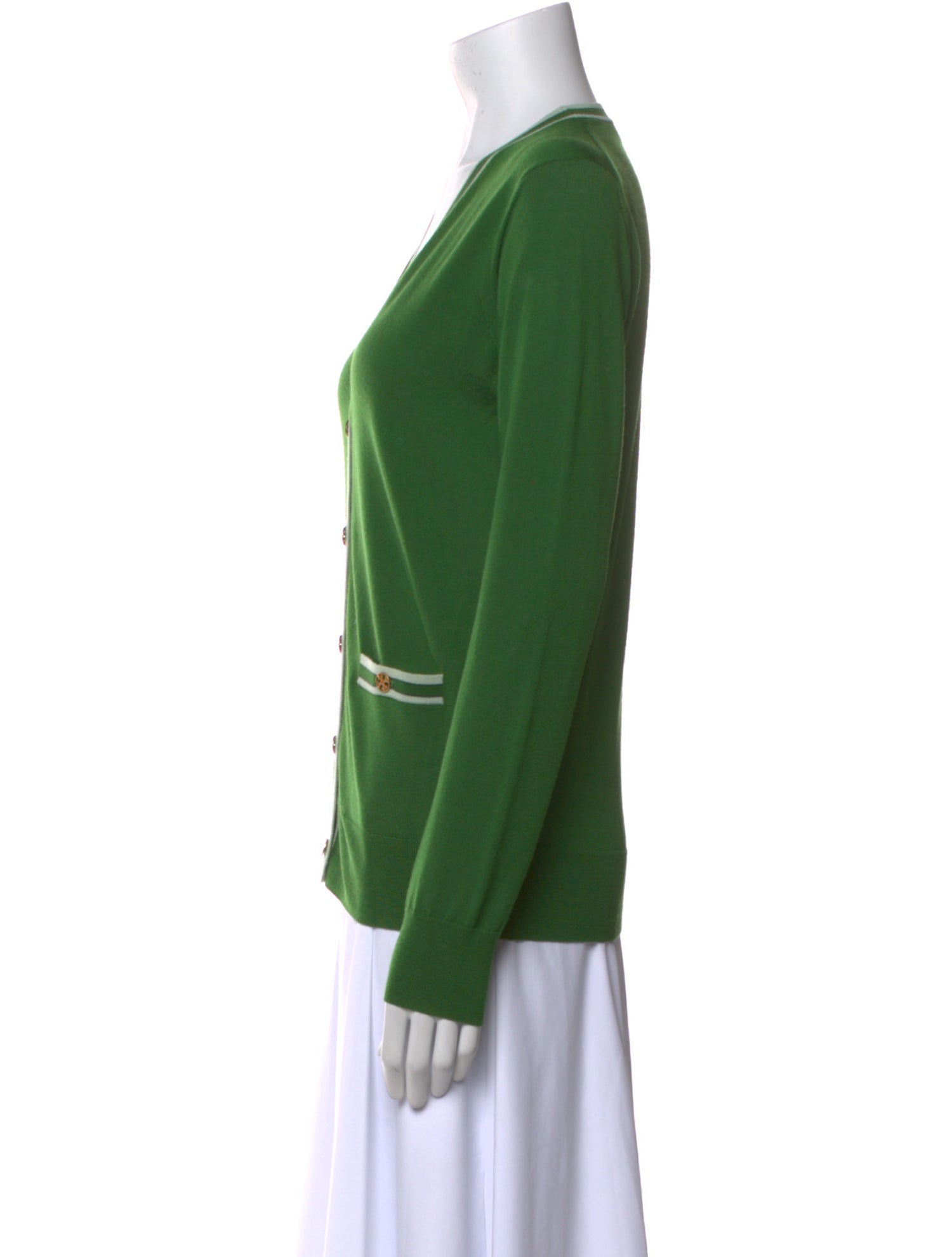 Tory Burch Merino Wool V-Neck Sweater