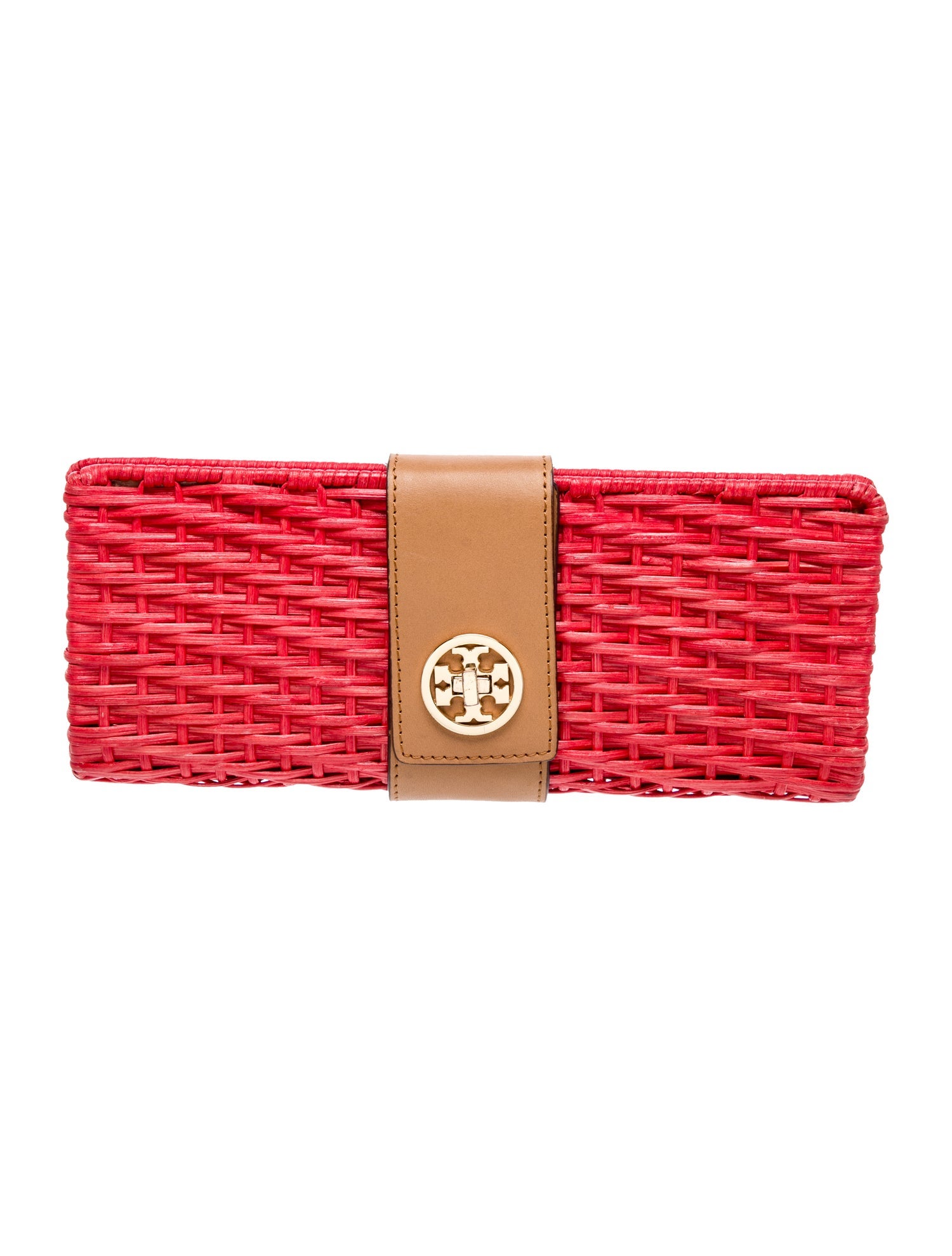 Tory Burch Straw Clutch