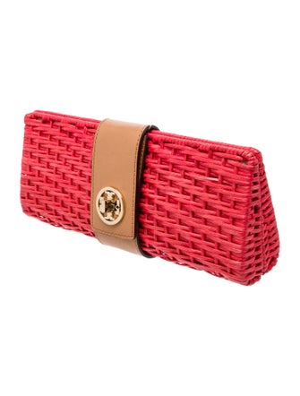 Tory Burch Straw Clutch