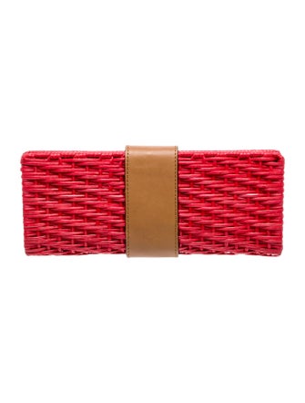 Tory Burch Straw Clutch
