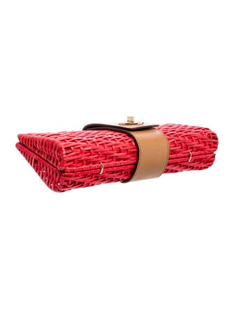 Tory Burch Straw Clutch