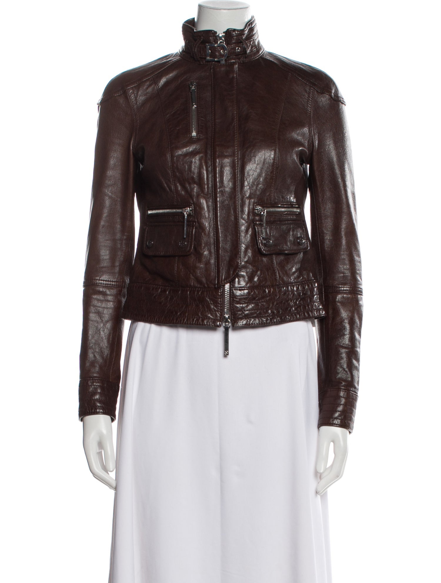 Tory Burch Leather Biker Jacket