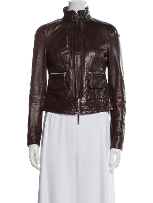 Tory Burch Leather Biker Jacket