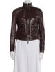 Tory Burch Leather Biker Jacket