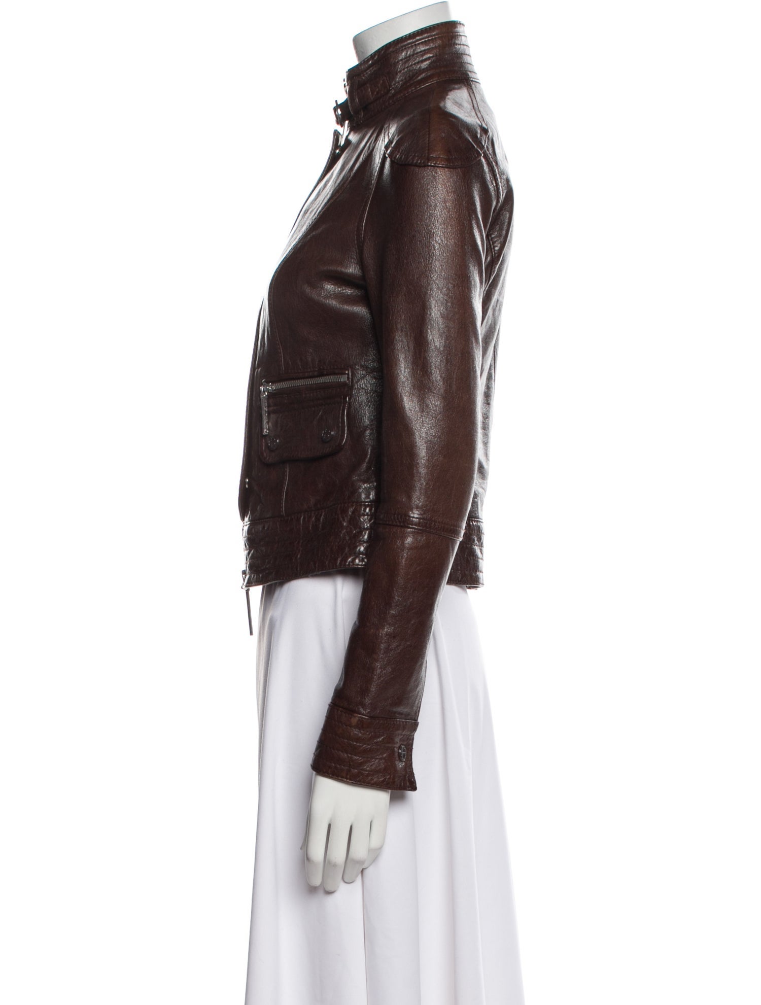 Tory Burch Leather Biker Jacket