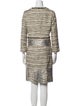 Tory Burch Tweed Pattern Crystal Embellishments Skirt Set