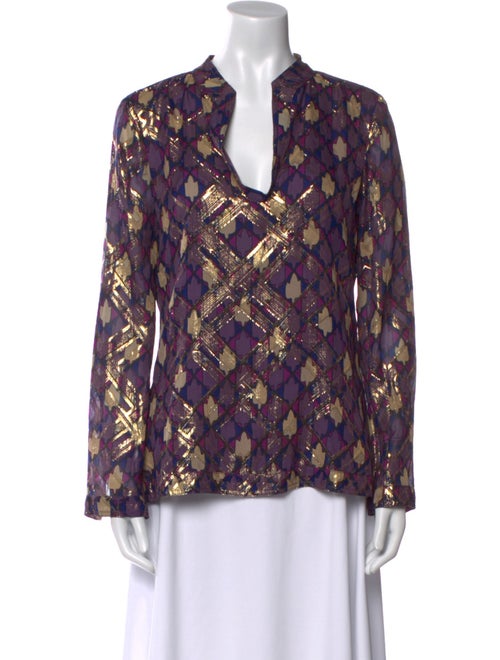 Tory Burch Silk Printed Blouse
