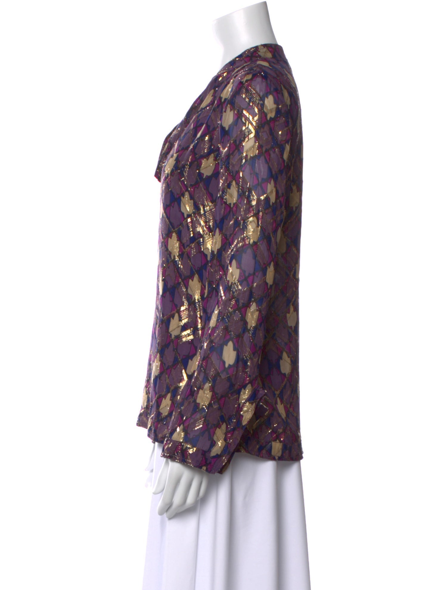 Tory Burch Silk Printed Blouse