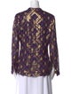 Tory Burch Silk Printed Blouse