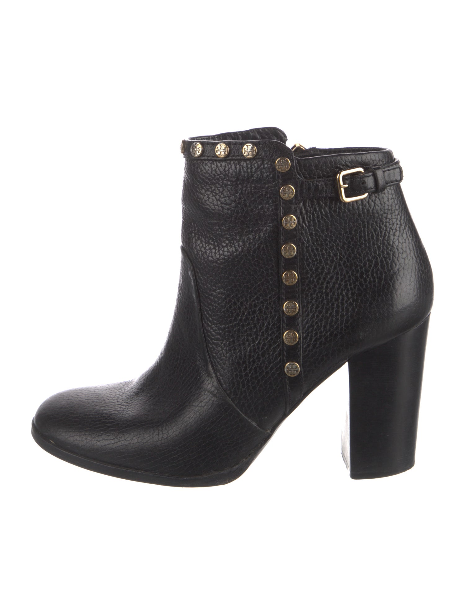 Tory Burch Leather Studded Accents Boots