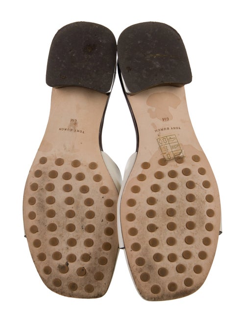 Tory Burch Leather Graphic Print Slides