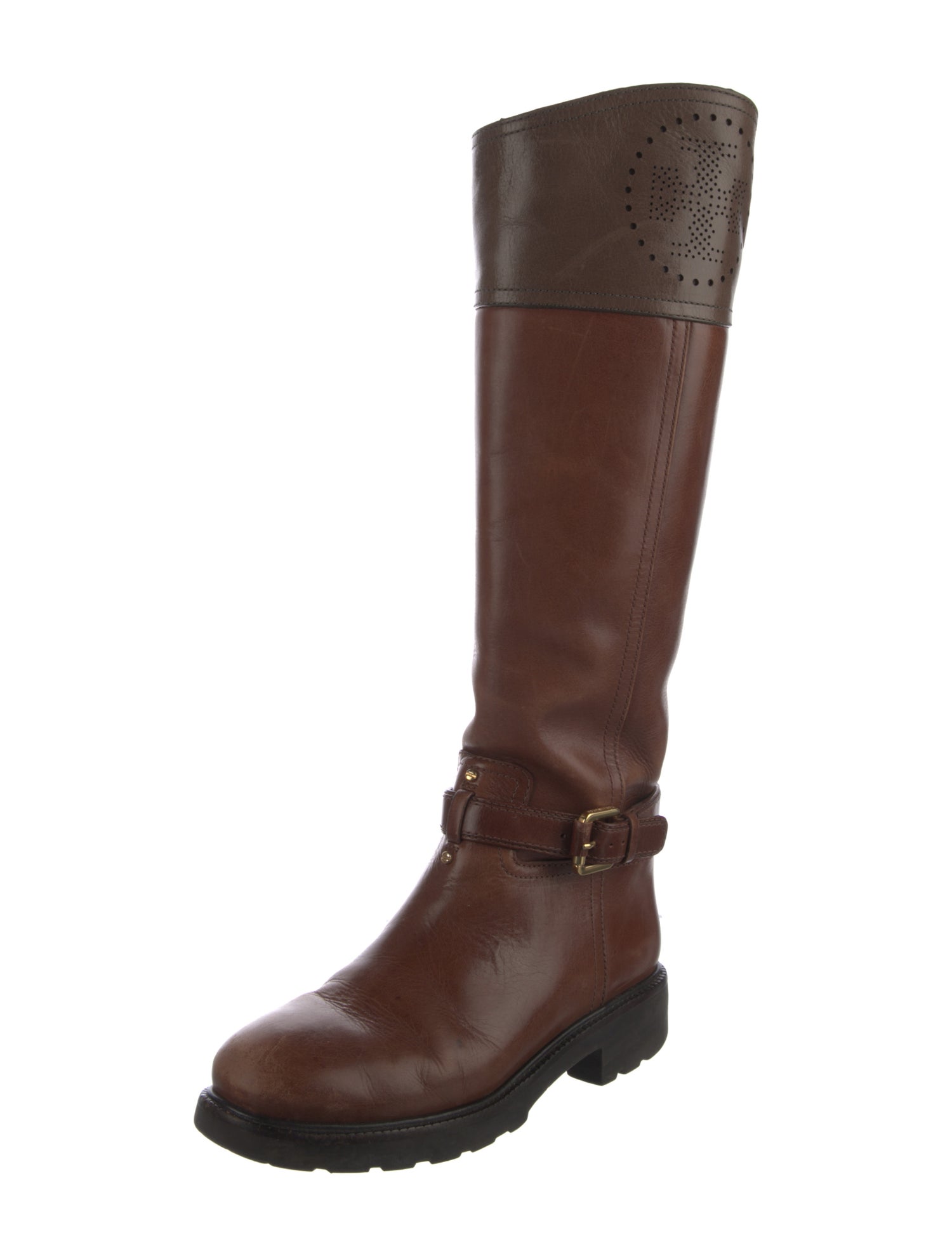 Tory Burch Leather Riding Boots