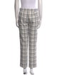 Tory Burch Plaid Print Straight Leg Pants