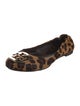 Tory Burch Ponyhair Animal Print Ballet Flats