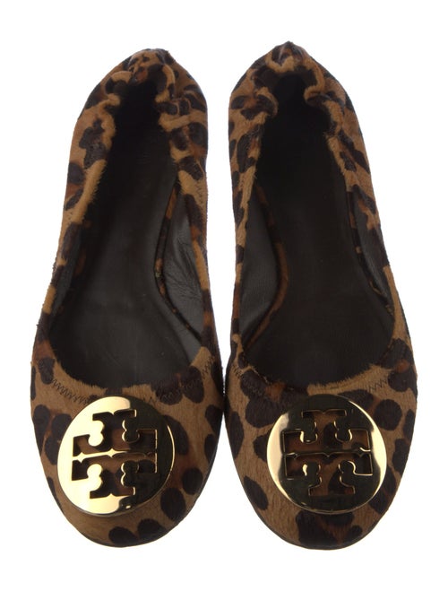 Tory Burch Ponyhair Animal Print Ballet Flats