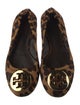 Tory Burch Ponyhair Animal Print Ballet Flats