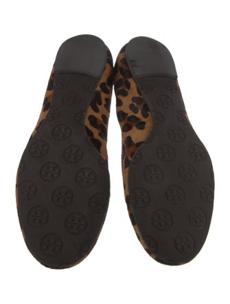 Tory Burch Ponyhair Animal Print Ballet Flats