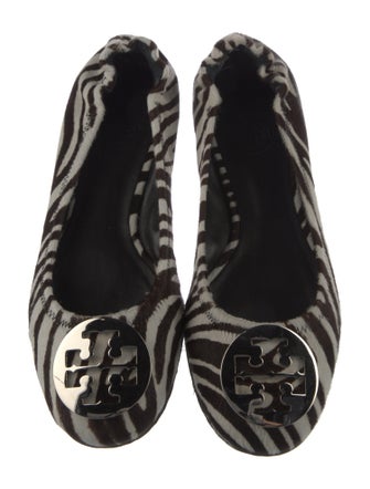Tory Burch Ponyhair Animal Print Ballet Flats