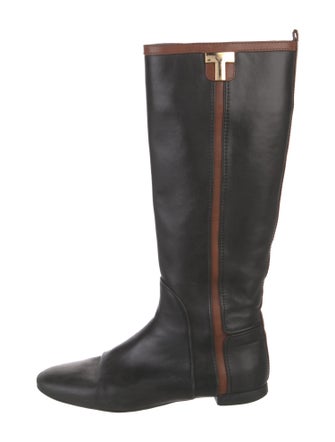 Tory Burch Leather Riding Boots