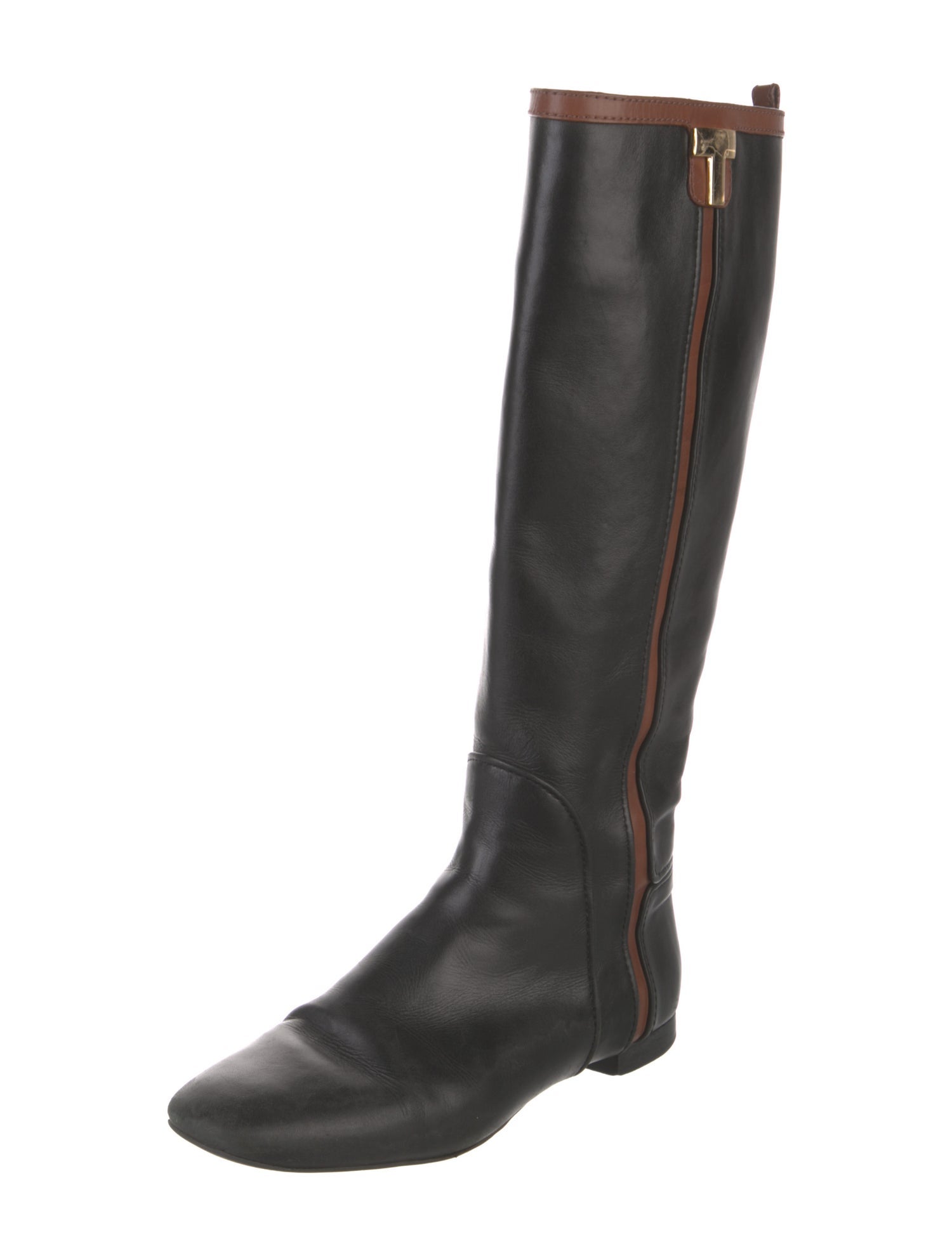 Tory Burch Leather Riding Boots