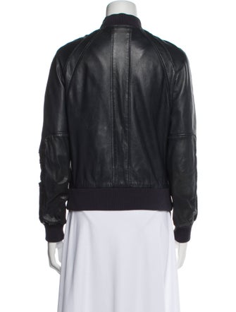 Tory Burch Leather Bomber Jacket