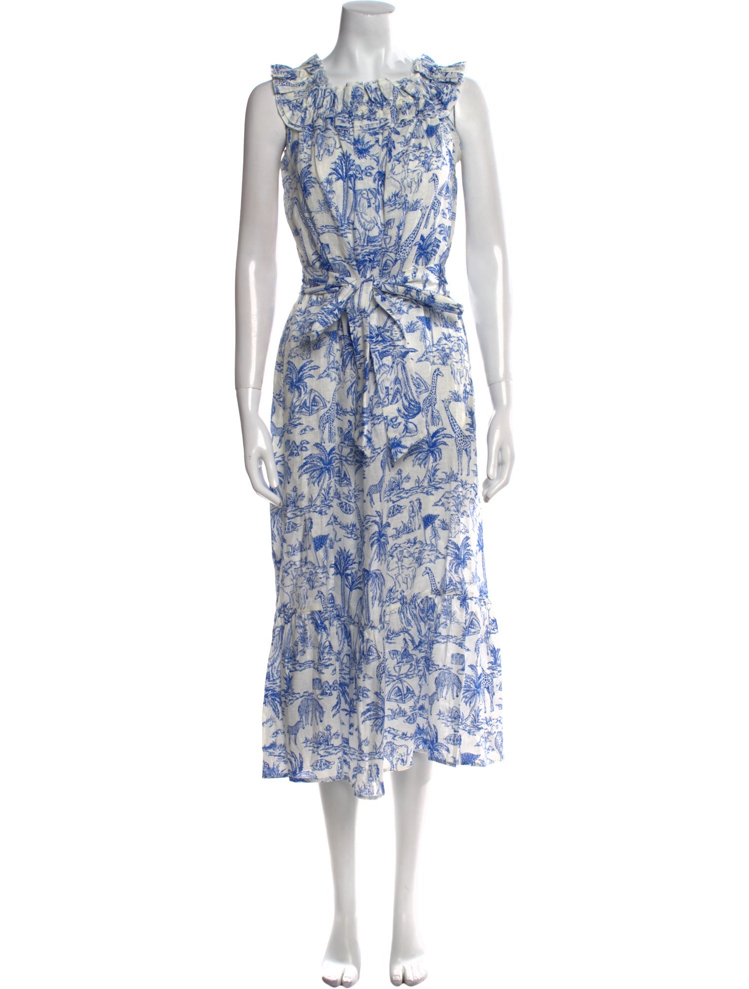 Tory Burch Linen Long Dress
