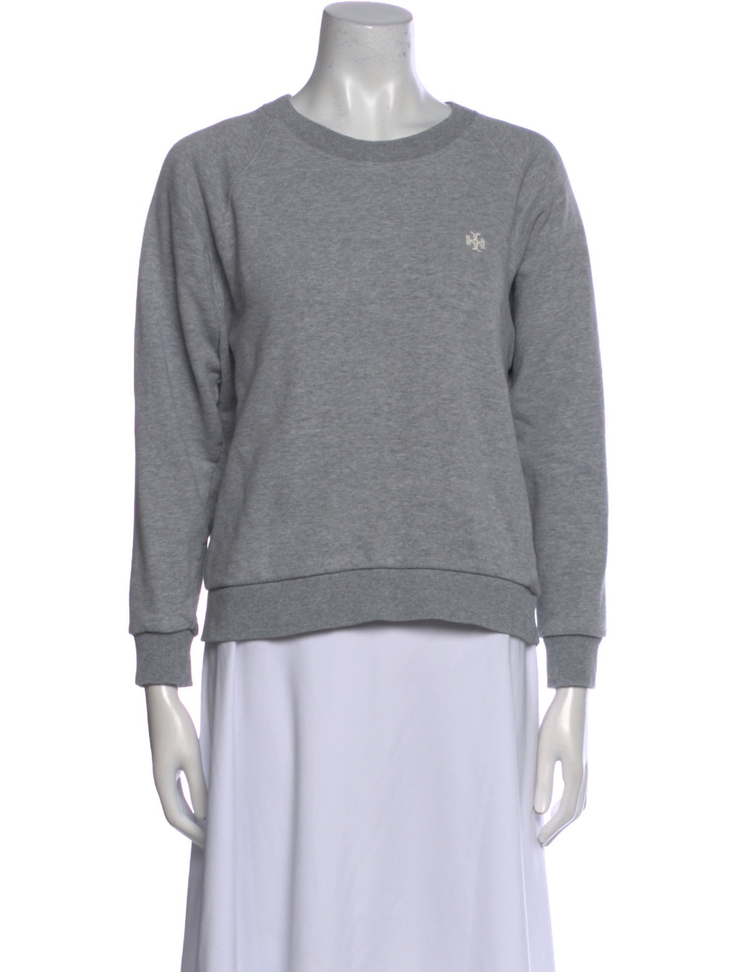 Tory Burch Crew Neck Long Sleeve Sweatshirt