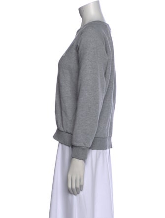 Tory Burch Crew Neck Long Sleeve Sweatshirt