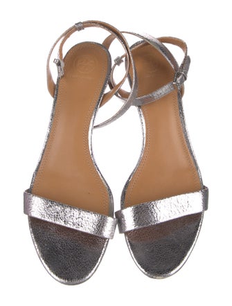 Tory Burch Embossed Leather Sandals