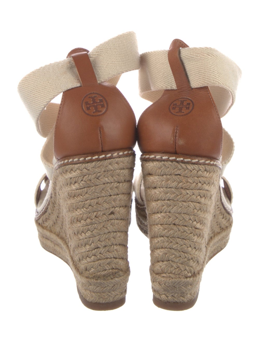 Tory Burch Canvas Espadrilles Neutrals Platform - image 4