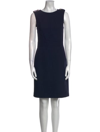 Tory Burch Bateau Neckline Knee-Length Dress