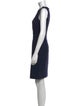 Tory Burch Bateau Neckline Knee-Length Dress