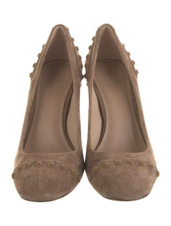 Tory Burch Suede Studded Accents Pumps