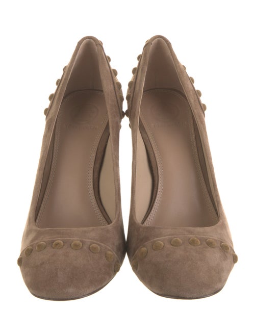 Tory Burch Suede Studded Accents Pumps