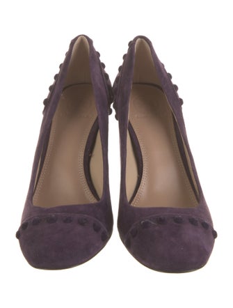 Tory Burch Suede Studded Accents Pumps