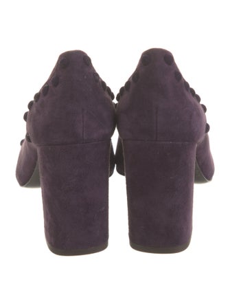 Tory Burch Suede Studded Accents Pumps