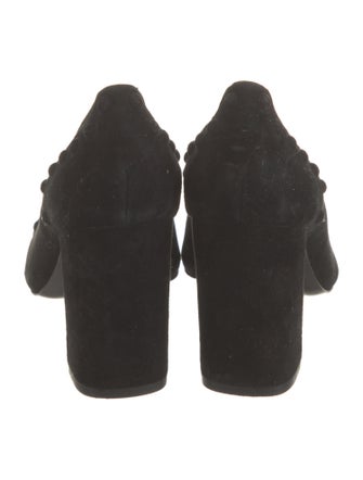 Tory Burch Suede Studded Accents Pumps