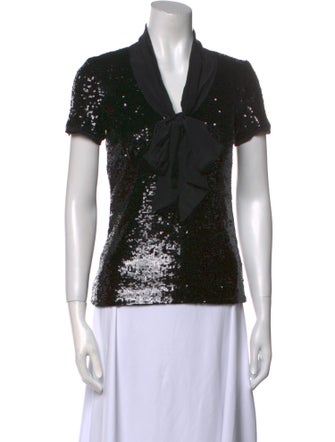 Tory Burch Nylon V-Neck Top