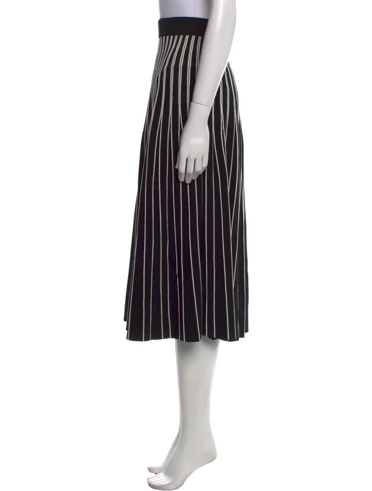 Tory Burch Striped Midi Length Skirt