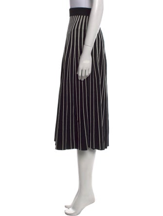 Tory Burch Striped Midi Length Skirt