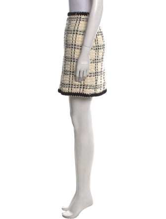 Tory Burch Plaid Print Mini Skirt