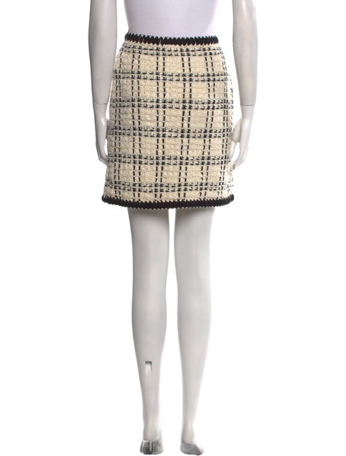 Tory Burch Plaid Print Mini Skirt