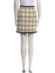 Tory Burch Plaid Print Mini Skirt